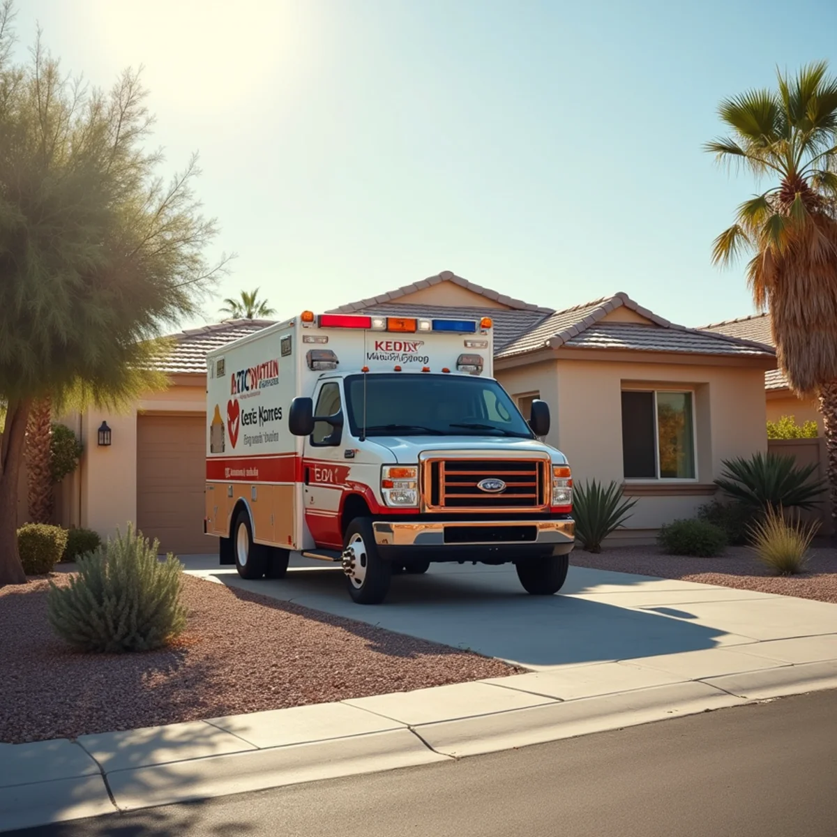 Emergency restoration vehicle staged at Alamo home