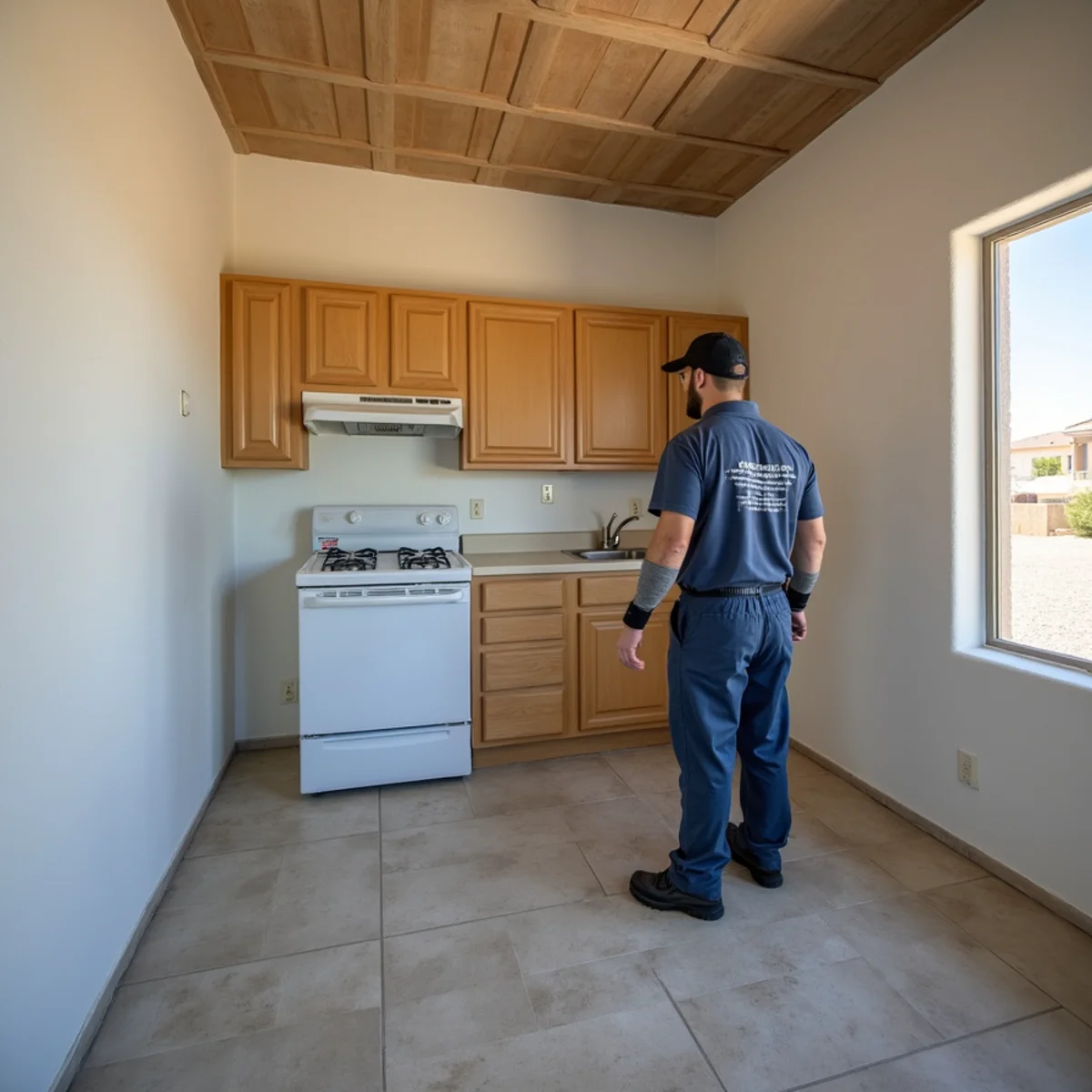 Restored interior following appliance & kitchen leak water damage