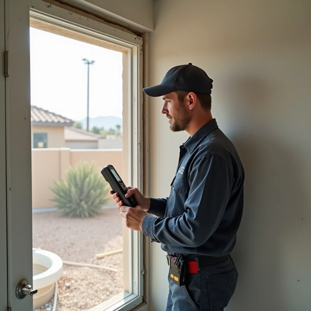 Moisture detection and structural drying in Blue Diamond property