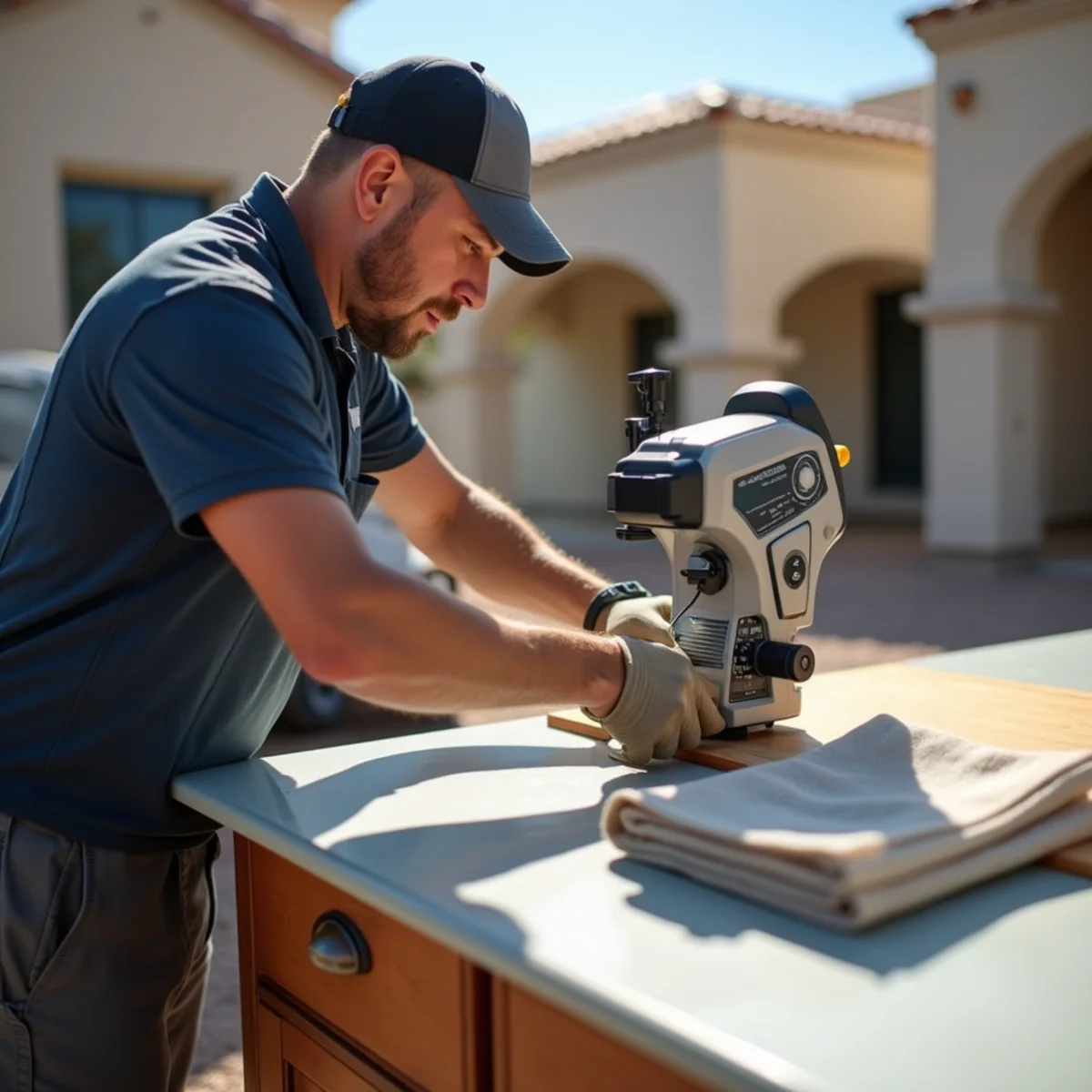 Equipment operation during cabinet restoration