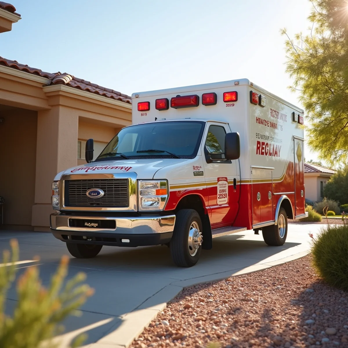 Emergency restoration vehicle staged at Caliente home