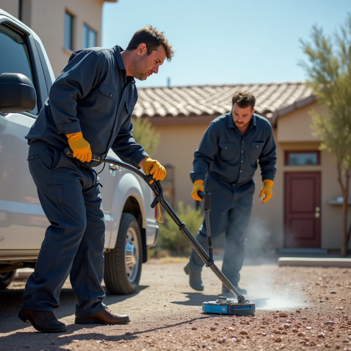 Equipment operation during crime scene cleanup
