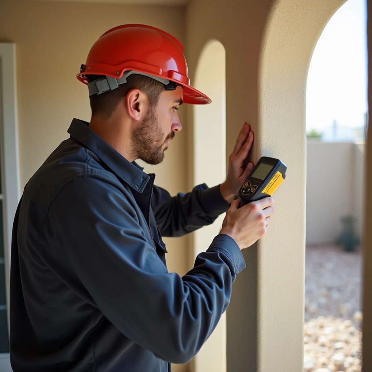 Moisture detection and structural drying in Henderson property