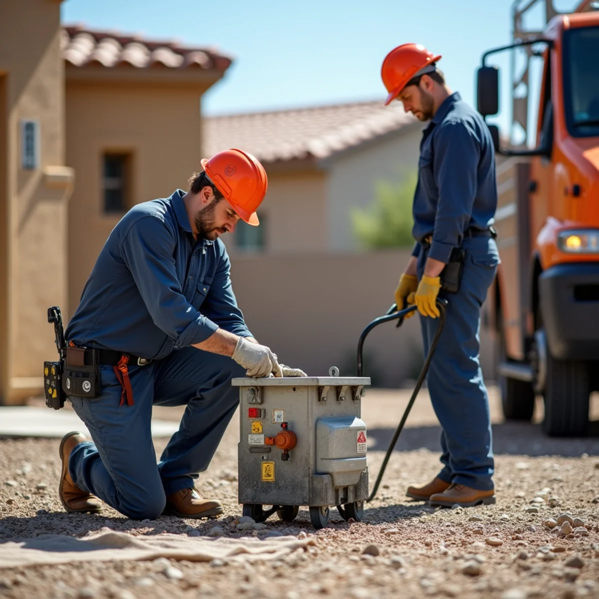 Equipment operation during slab leak water damage