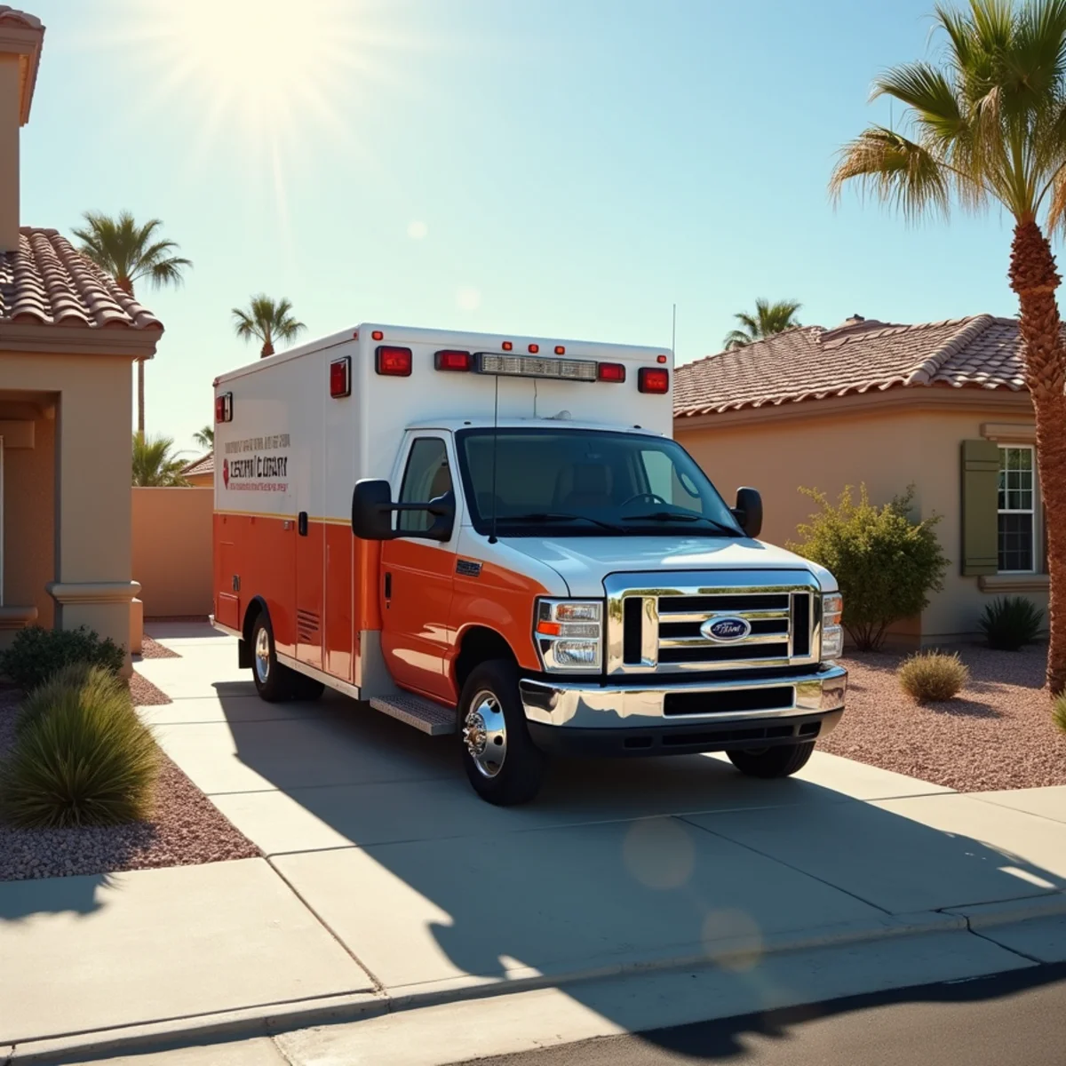 Emergency restoration vehicle staged at Summerlin South home