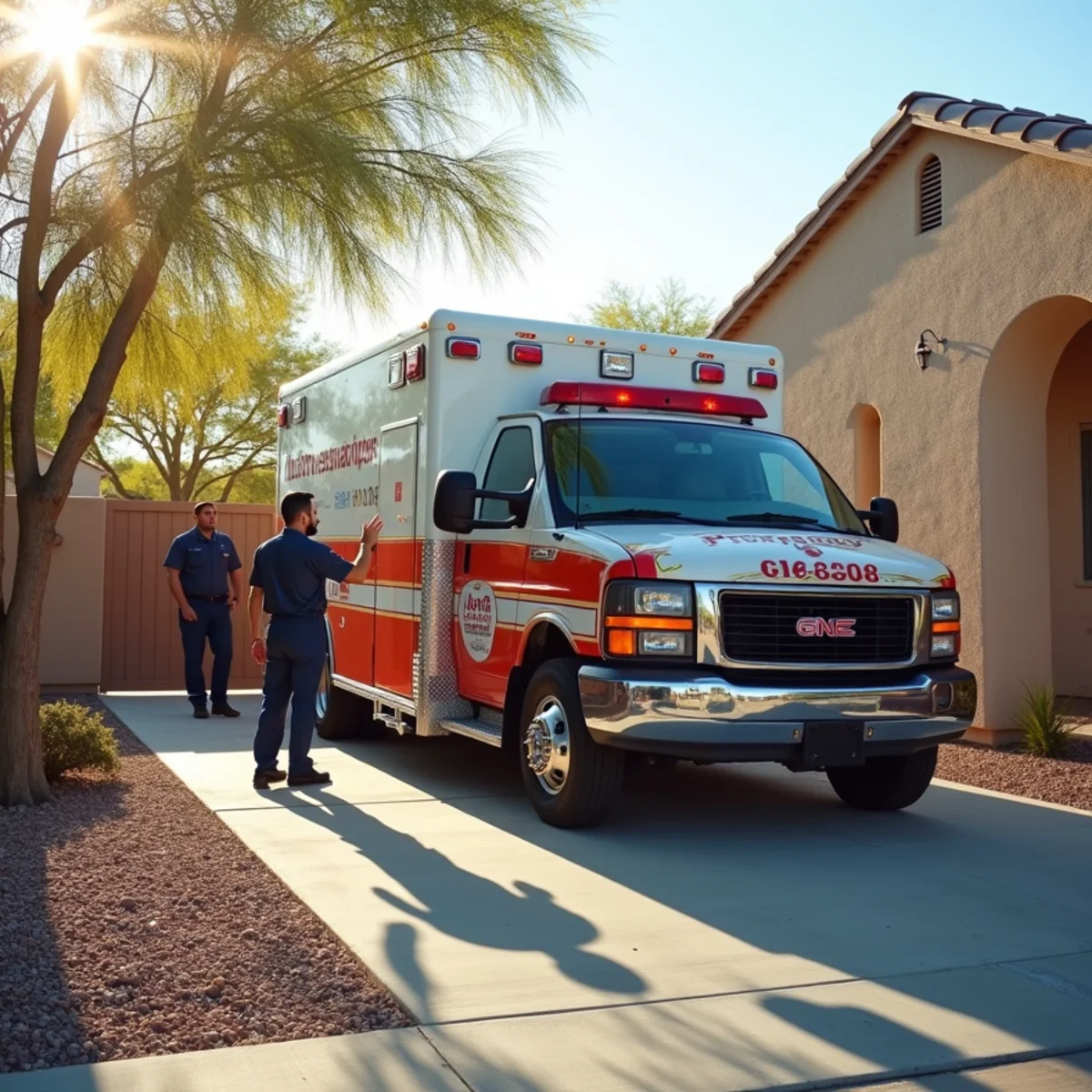 Emergency restoration vehicle staged at Whitney home