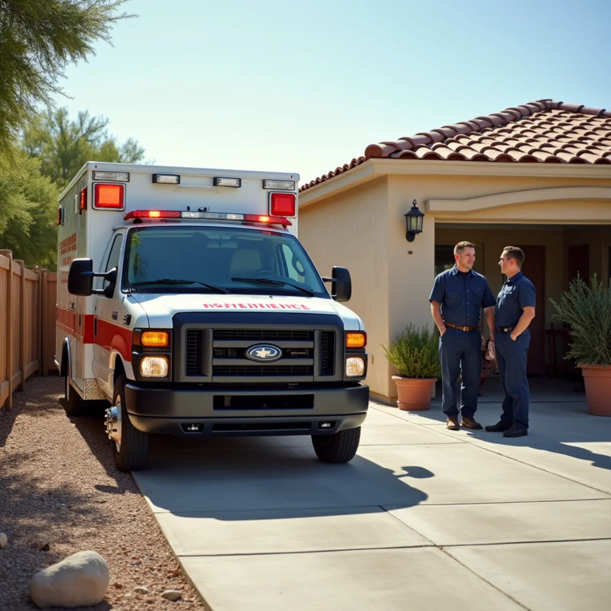 Emergency restoration vehicle staged at Winchester home